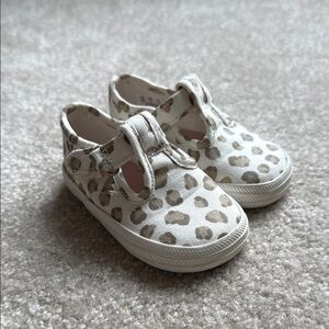 Keds Leopard Print T-Strap Sneaker
